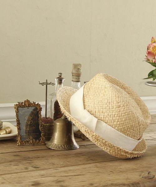 生地リボンハット