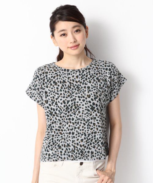 ヒョウガラプリントショートスリーブ