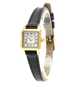 ミニ スクエア フェイス スタンプクロコ 時計