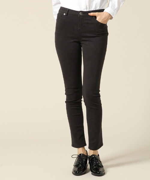 サテンストレッチスキニーパンツ