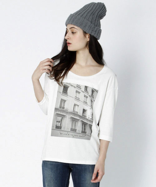 【MAISON SCOTCH】フォトプリントTシャツ