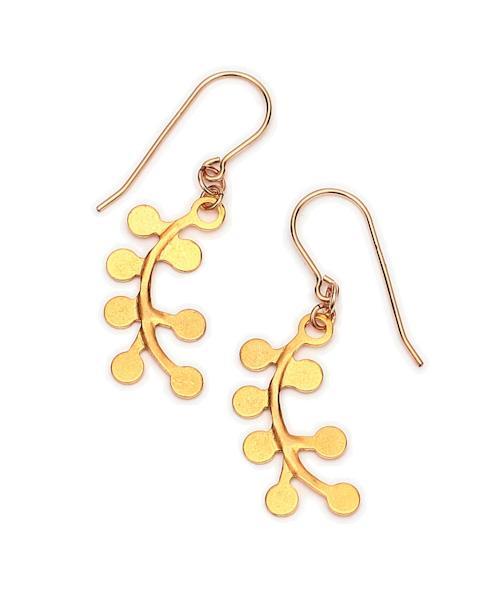 ゴールドカーブピアス