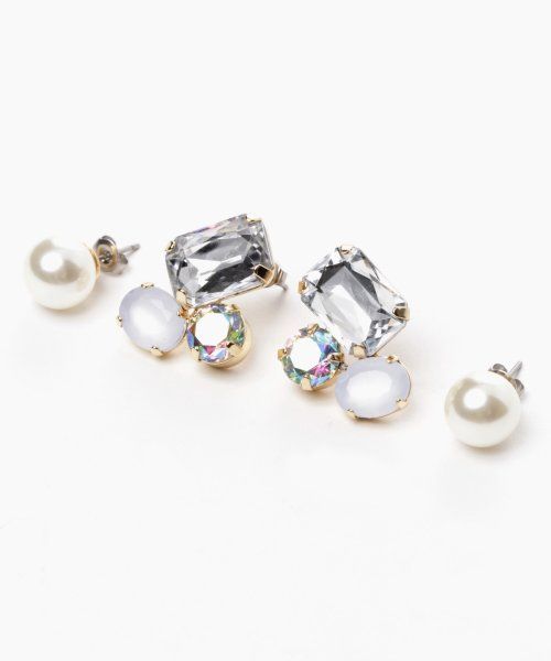 ２Ｐビジューパールピアス