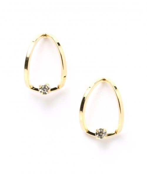 ストーンリングピアス