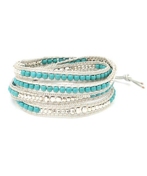 ターコイズラップブレスレット