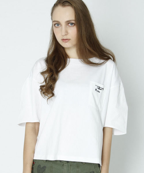 【OSHIMA REI】ポケットＴシャツ
