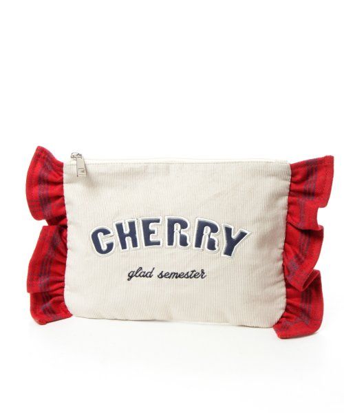 【プライスダウン】コーデュロイクラッチバッグ