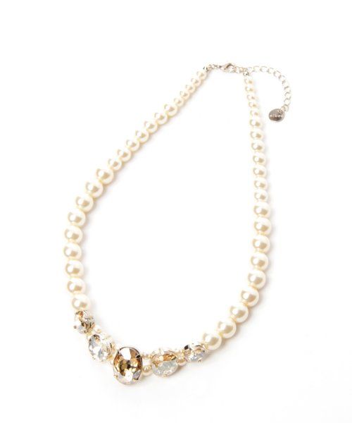 ５ストーンパールネックレス/mikoa