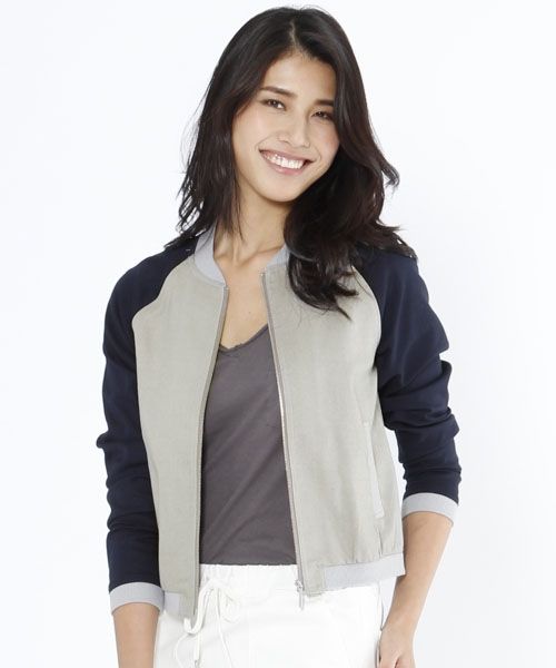 ピケショートブルゾン