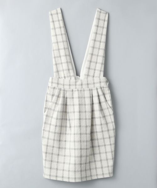 ◆WEB限定◆ジャガードチェックジャンパースカート