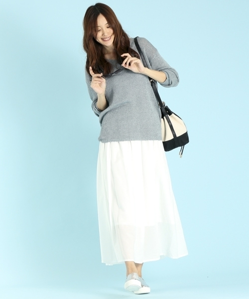 ガーゼマキシスカート