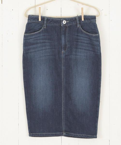 ストレッチデニムミディスカート