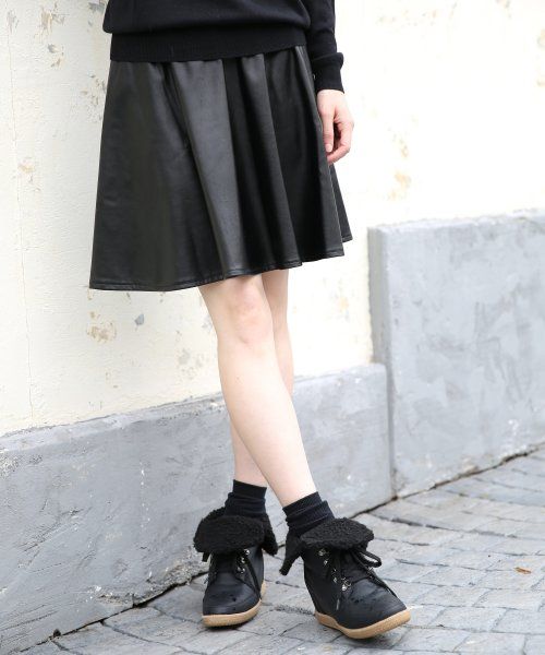 PU/Aラインスカート