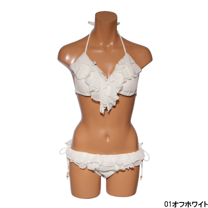 ちりめんジャカード ワイヤー水着