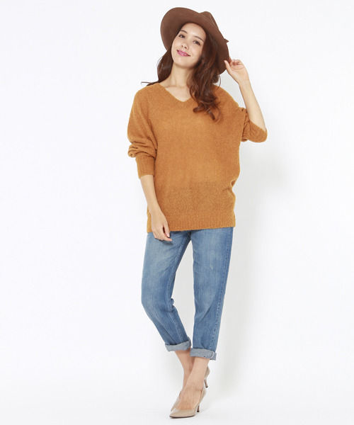 ボーイフレンドデニムパンツ