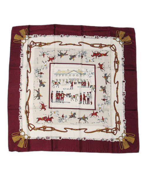 【Barbour】シルクスクエアスカーフ２