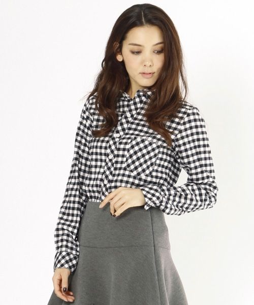 ネルチェックシャツ