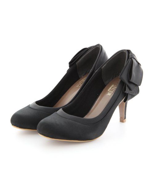 サイドリボン結婚式パンプス80