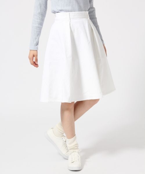 デニムフレアスカート