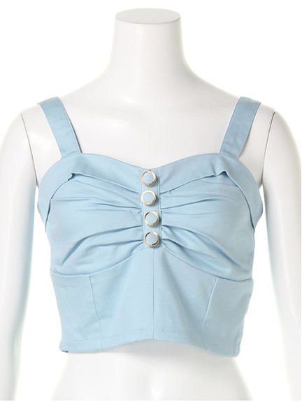 【カタログ掲載】シャーリングボタンビスチェ