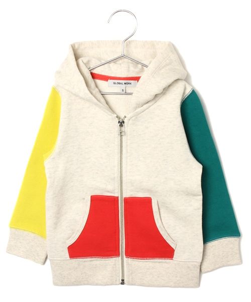 カラージップパーカー
