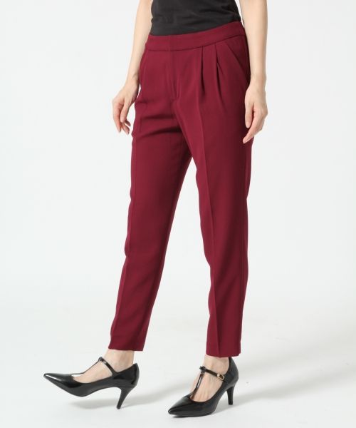 アセテートテーパードパンツ2