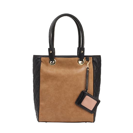 おしゃれ要素がたくさん♪バイカラーA4トートバッグ