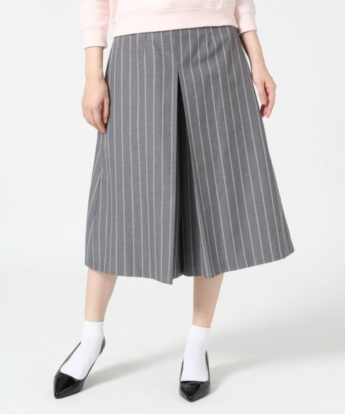 TRピンストライプガウチョパンツ