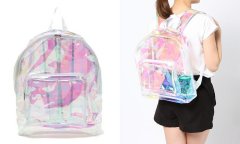 お気に入りを持ち運ぼう♩夏は透け透け丸見えクリアリュックで決まり♡
