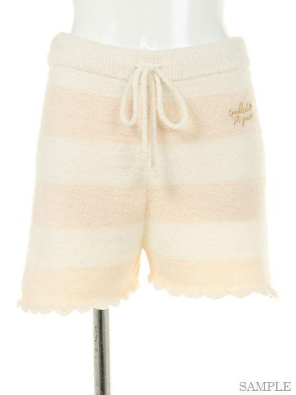 moco moco 'スムーズィー' 2ボーダーショートパンツ