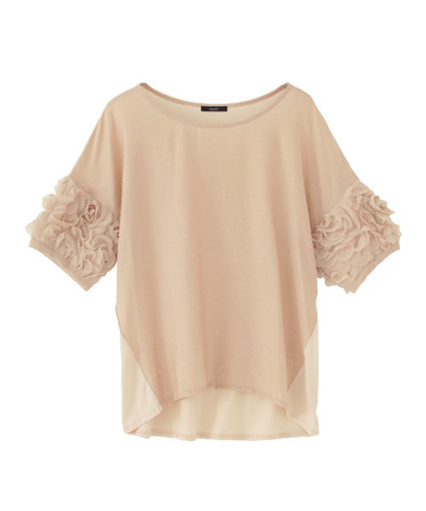 レーススリーブTシャツ