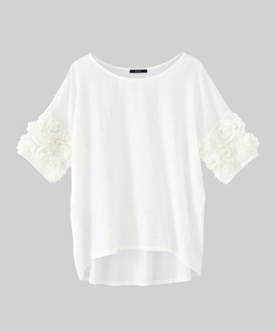 レーススリーブTシャツ