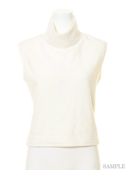 ノースリハイネックトップス