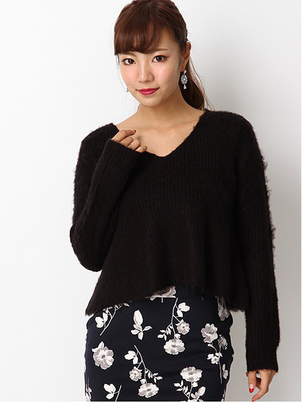 フレアニットトップス