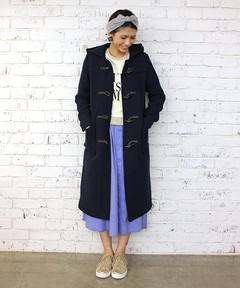 ひざ丈ダッフルコート