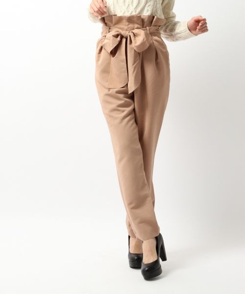 リボンタックパンツ