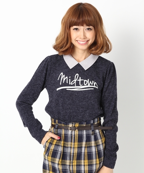 ロゴニットソーTシャツ長袖