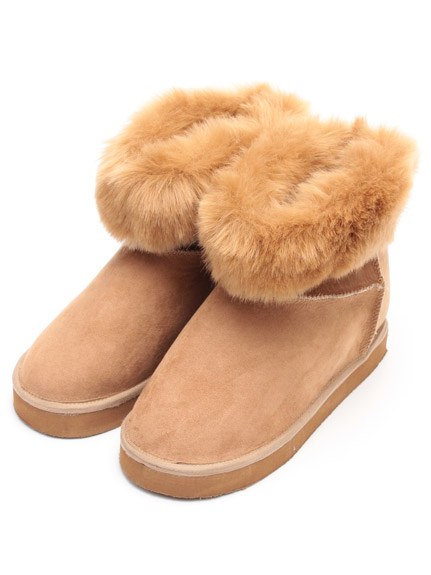 フェイクファーブーツ