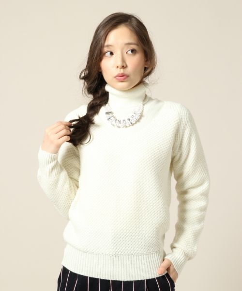 ５ゲージラメＶプルオーバーロングスリーブ