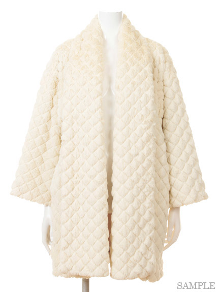 キルティングファーコート