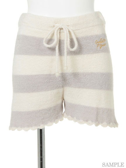 moco moco 'スムーズィー' 2ボーダーショートパンツ