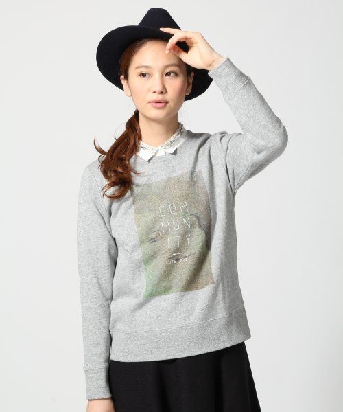 ウラケテンシャプリントプルオーバー長袖