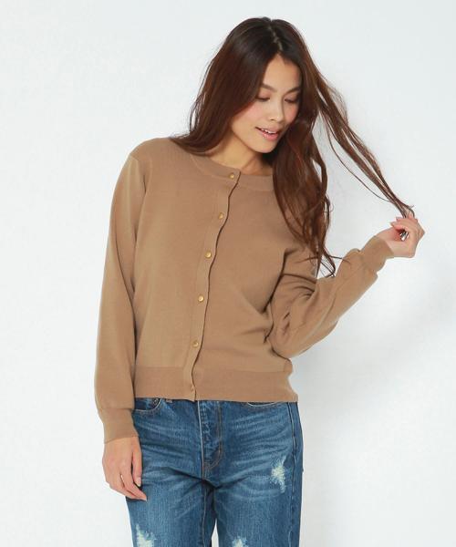 メタルボタンカーディガン