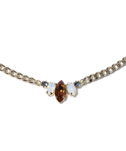 チェーンビジューネックレス