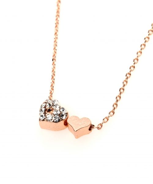 Wハートプチネックレス/mikoa