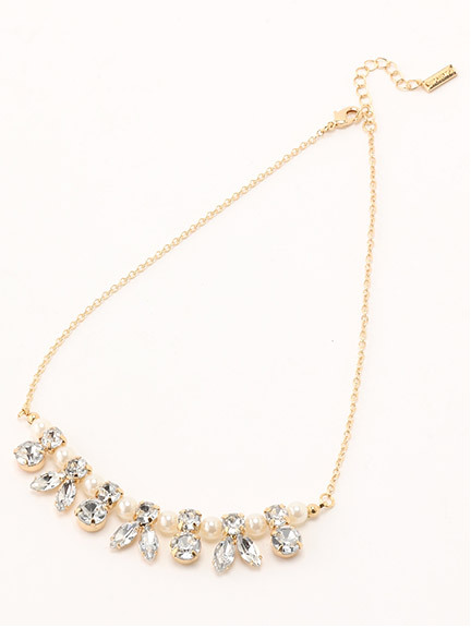 ビジューネックレス