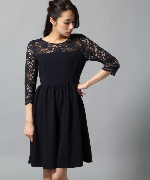レースキリカエフィット&フレアワンピース