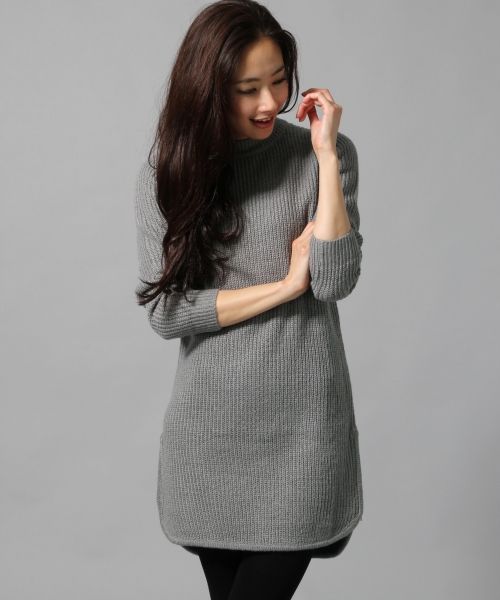 サイドZIPアゼニットワンピース