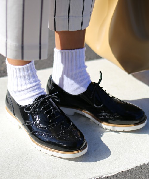 STIL MODA メダリオンレースアップシューズ