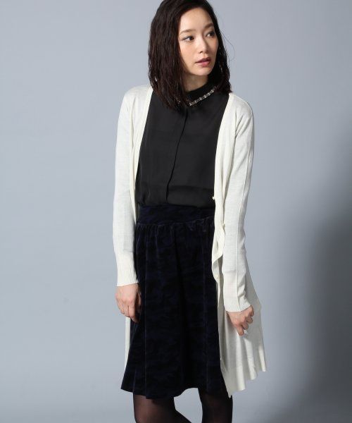 レーヨンロングカーディガン
